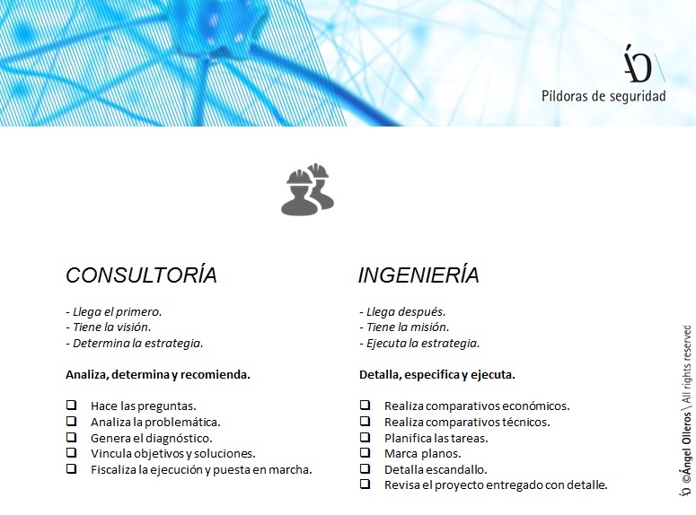 Diferencias entre consultoría e ingeniería de seguridad