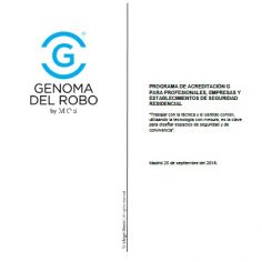 Programa acreditación Genoma del robo