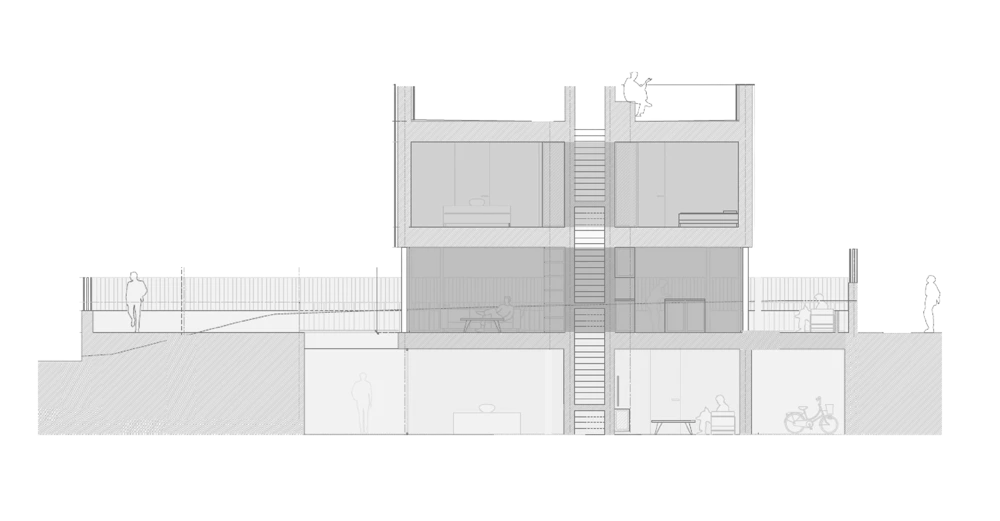 Dibujo lineal. Estructura arquitectónica.