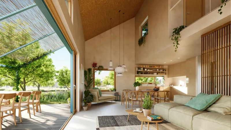 Detalle del interior de una vivienda en Vibioland