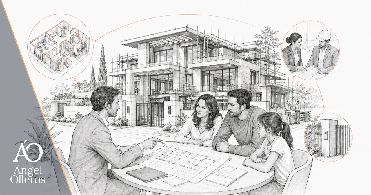 Consultoría de seguridad residencial para vivienda premium en fase de proyecto con revisión de planos y asesoramiento técnico.